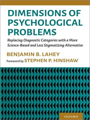 cover image of Dimensions of Psychological Problems